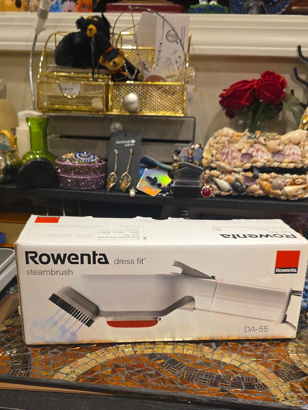 Rowenta Dress Fit DA-55 Handheld Steambrush - White & Gray